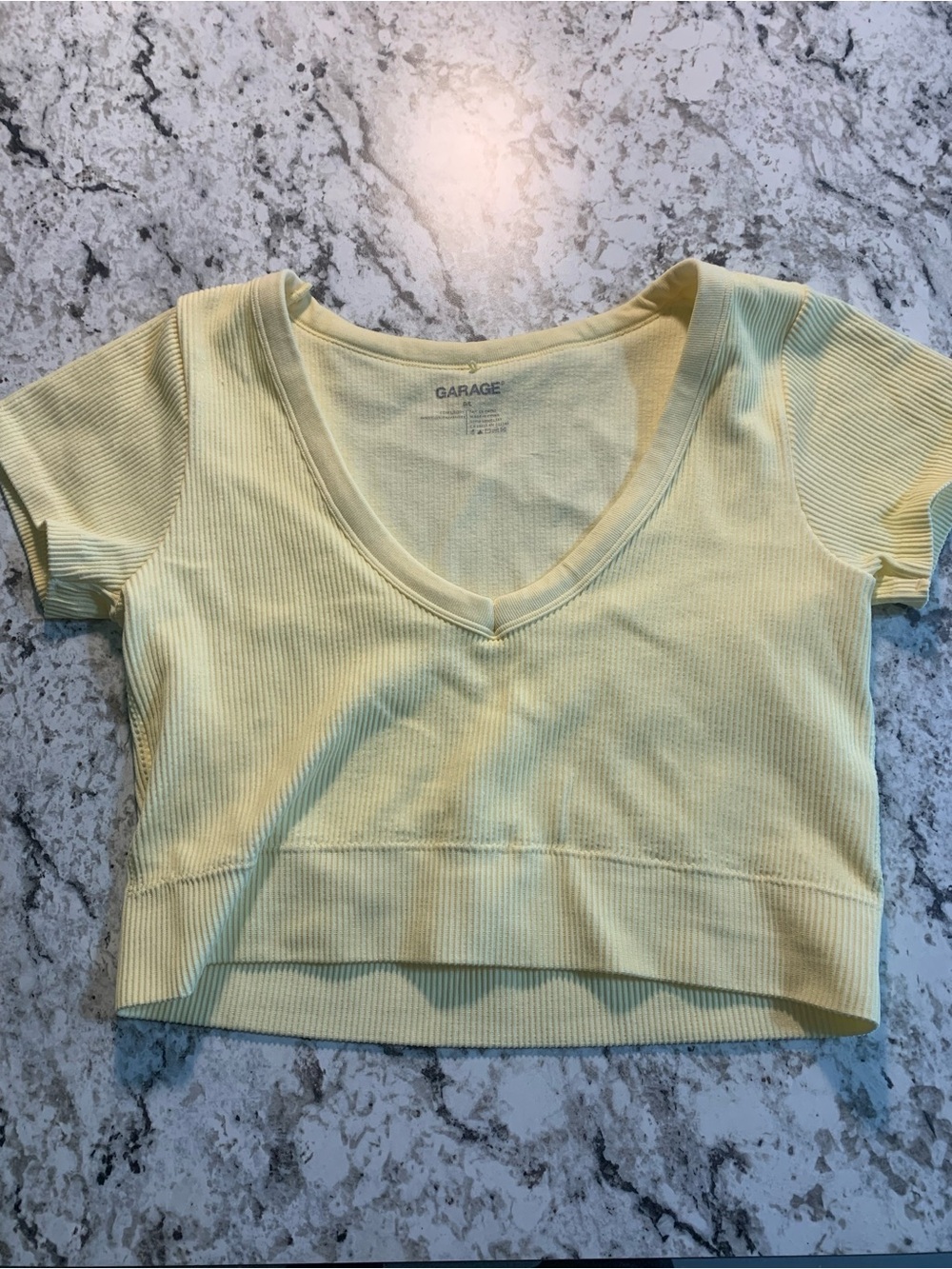 Garage Pastel Yellow Fitted Tee